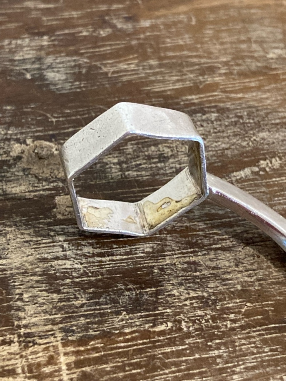 Crystal Holder Pendant Sterling Silver Curved D. Robert Smith Missing Crystal! - Picture 5 of 10